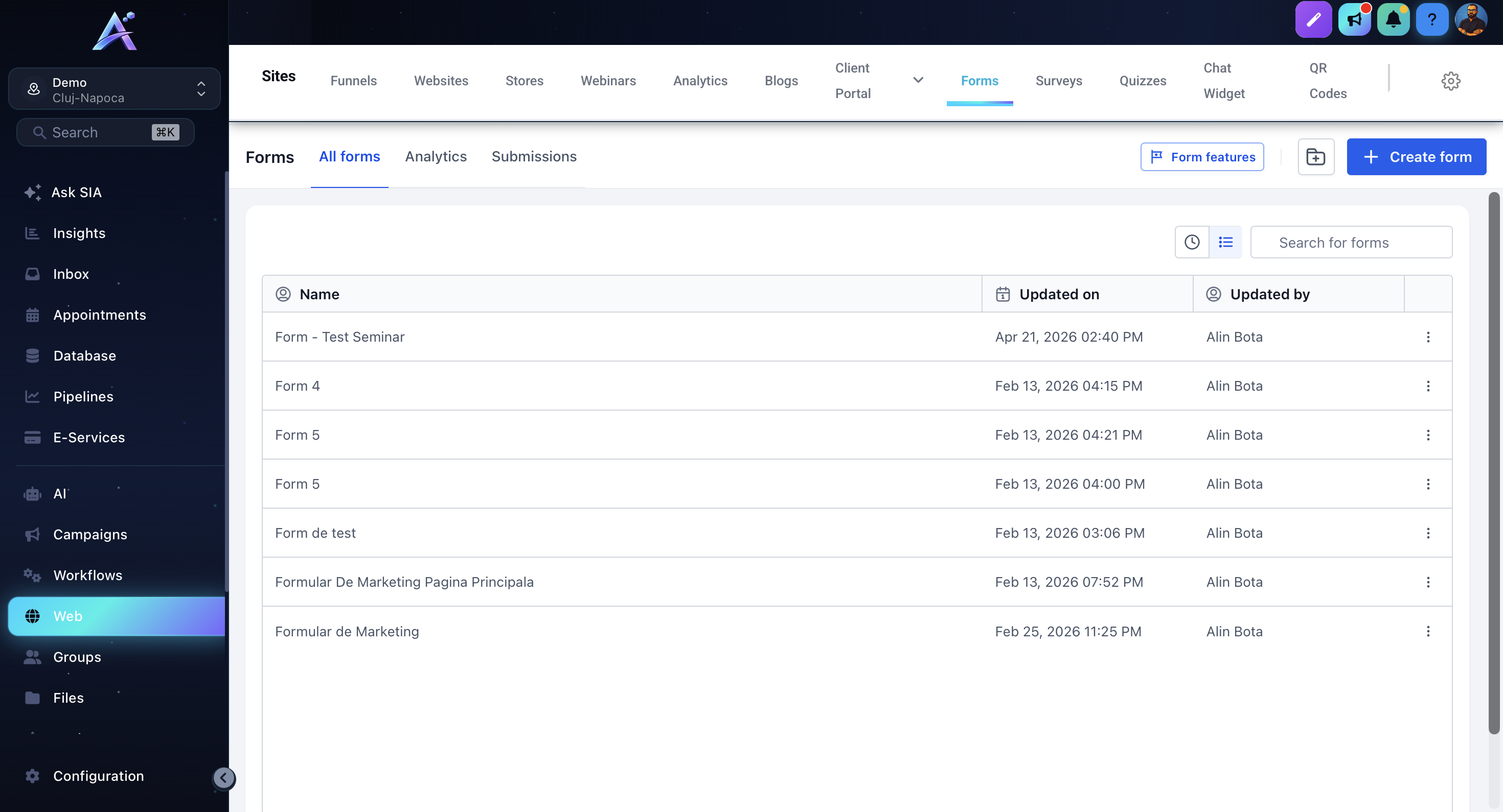 Demo ArgonStack